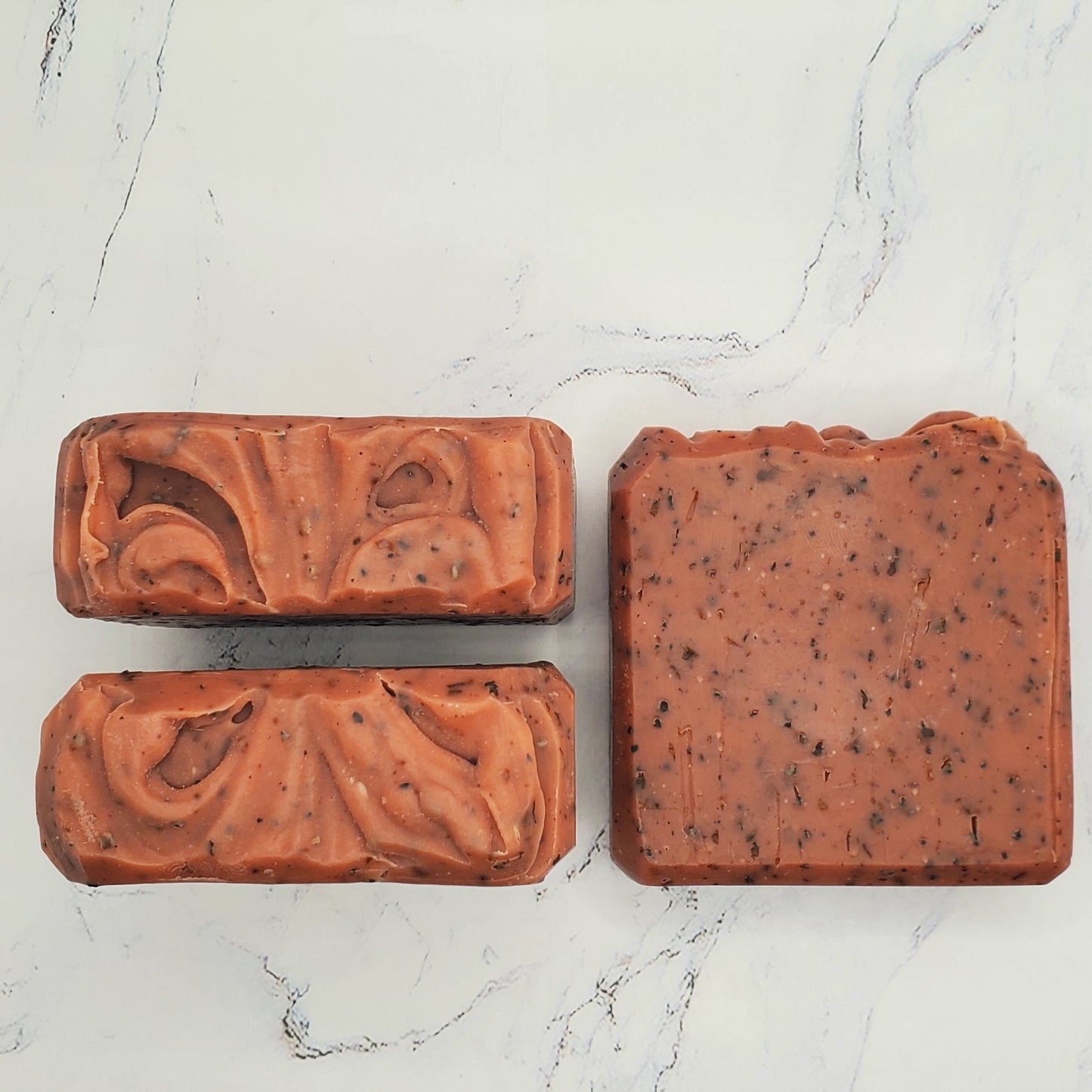 Rose & Coffee Bar Soap with Patchouli and Geranium Essential Oils