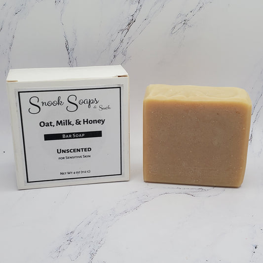 Oat, Milk, & Honey Bar Soap Unscented for Sensitive Skin